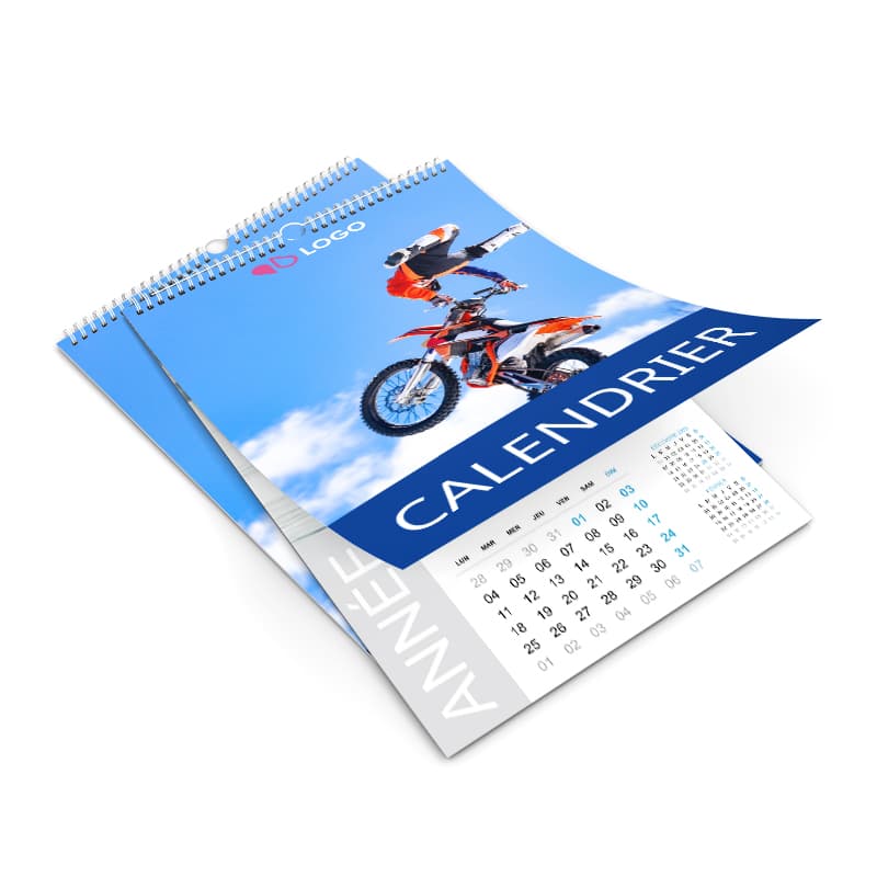 10.00000 Calendriers Muraux - Impression Personnalisé A4 - Easyflyer