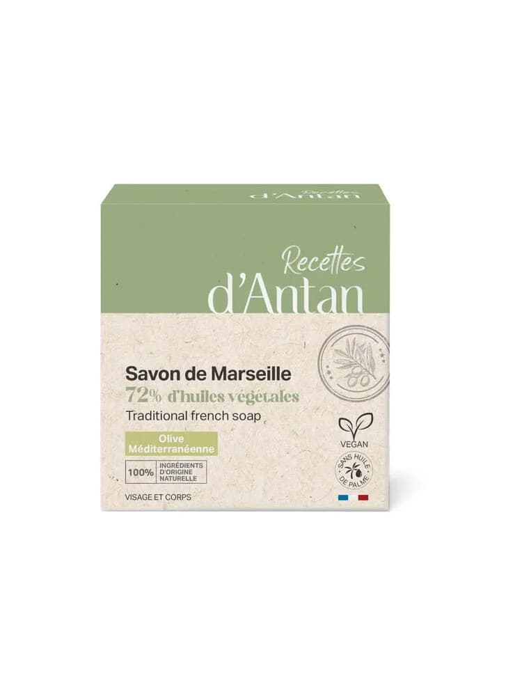 Recettes d'Antan Savon de Marseille 72% Pain de 200 Grammes