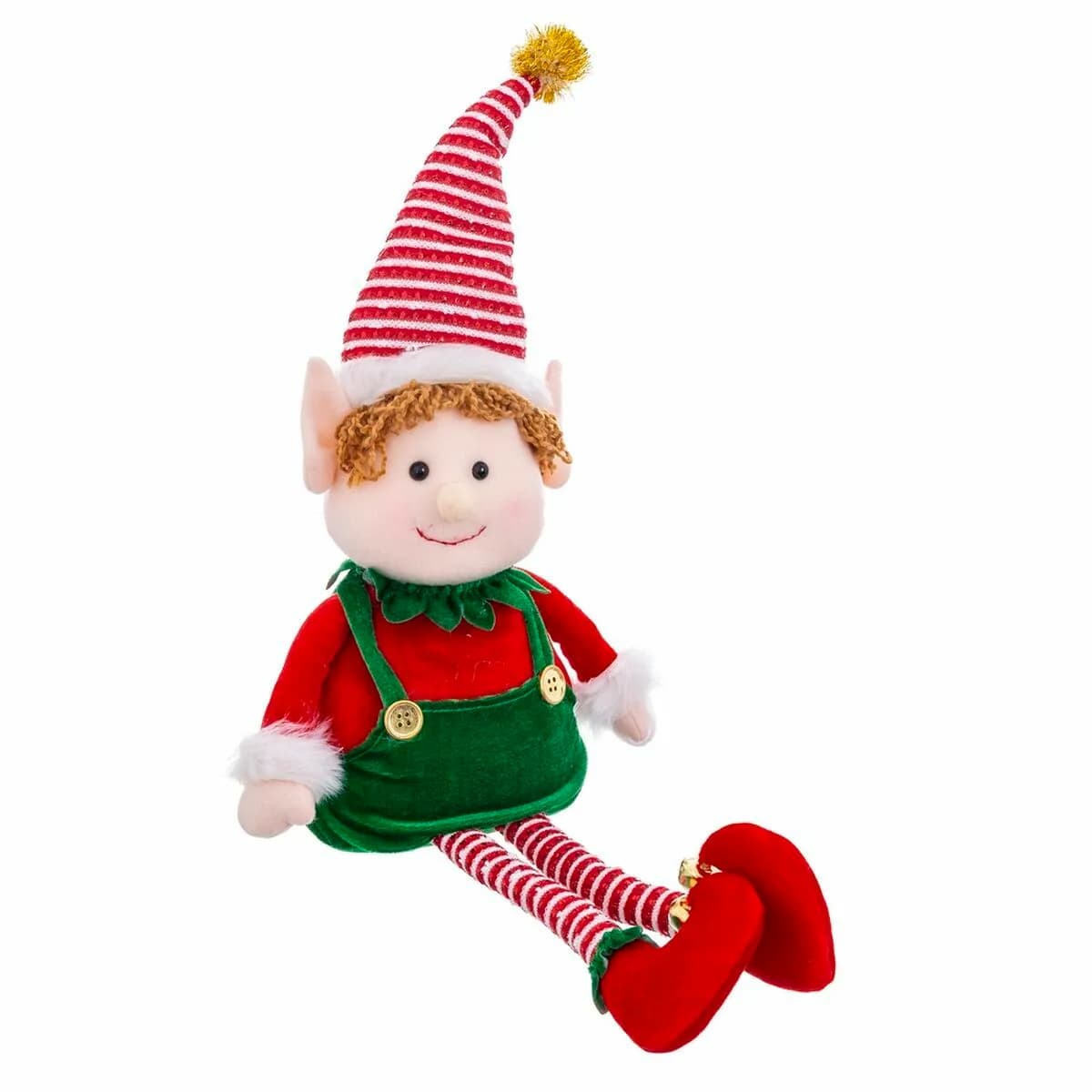BigBuy Christmas Décorations de Noël Enfant Elfe
