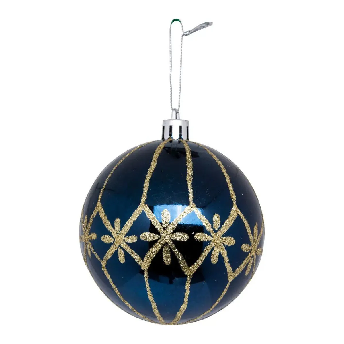 Atmosphera Boule de Noël Poussière d'étoiles - Bleu