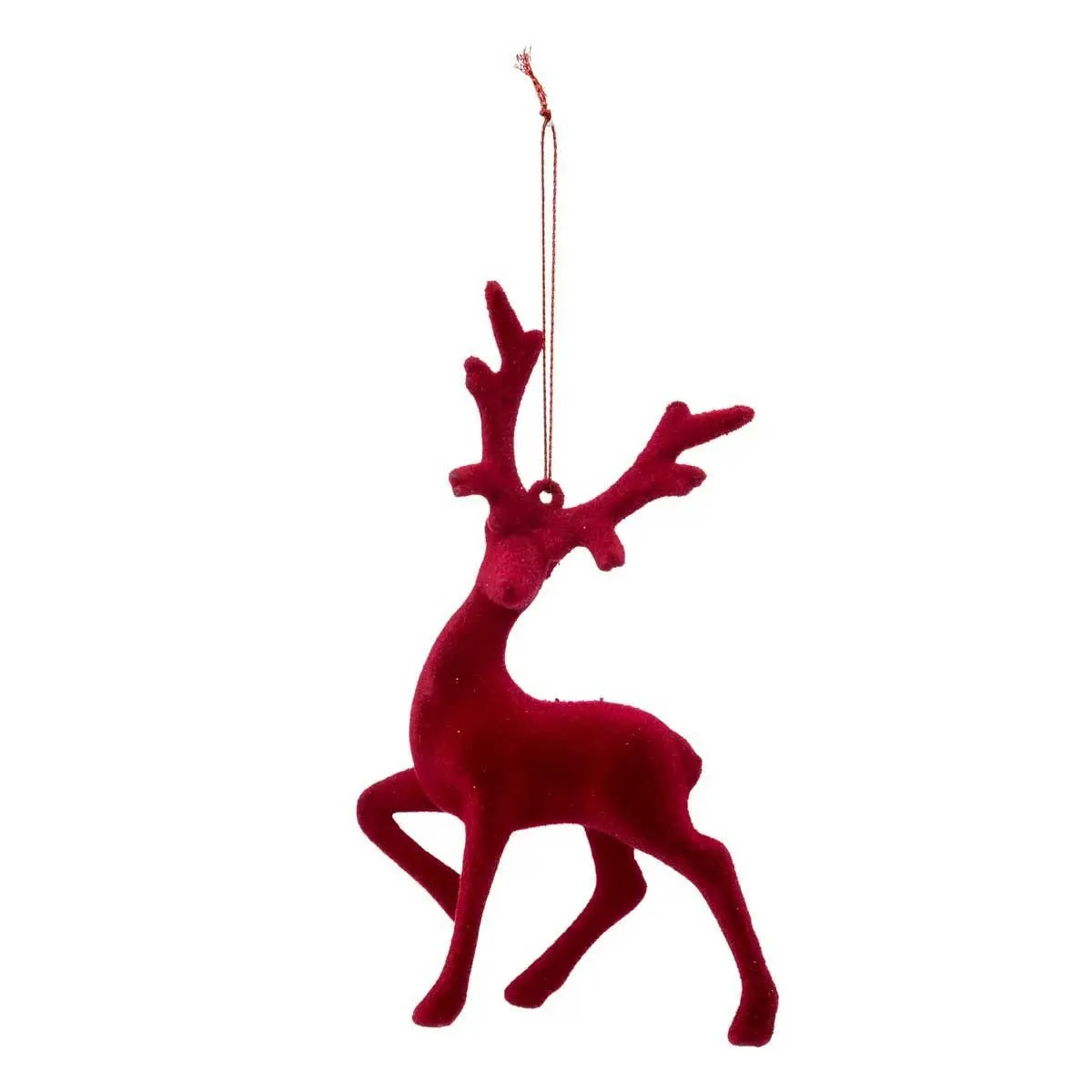 Atmosphera Sujet de Noël renne - Rouge