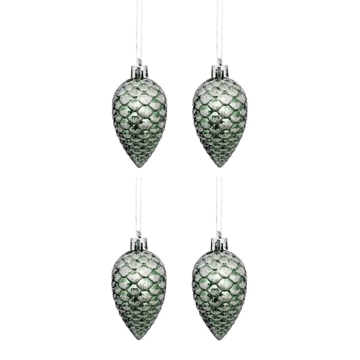 Atmosphera Sujets de Noël pommes de pin - Vert