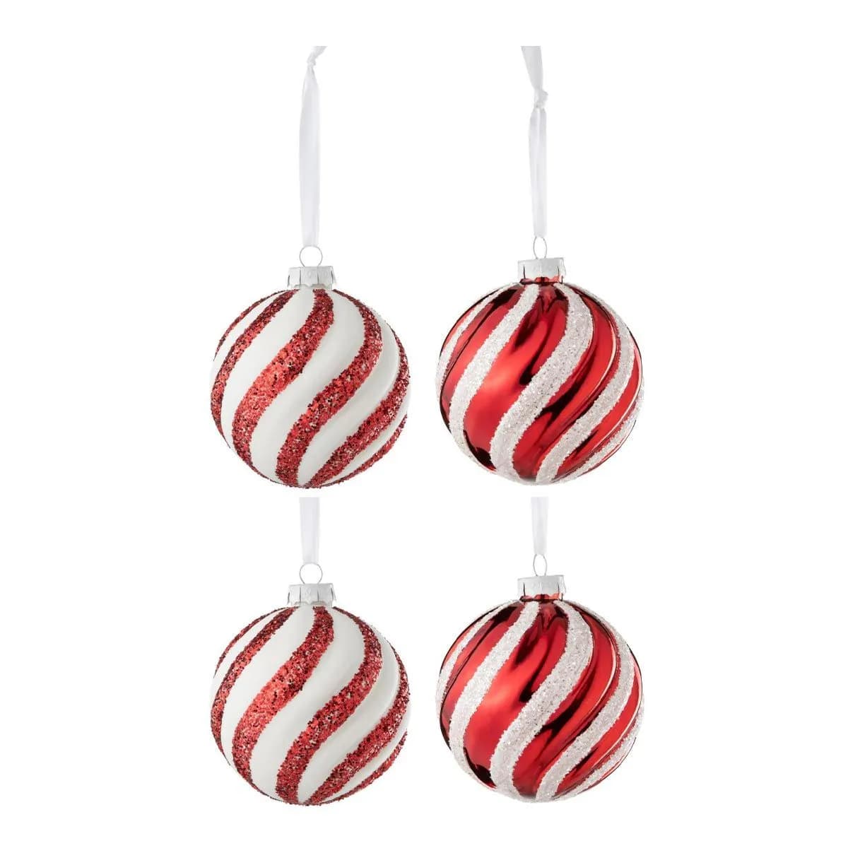 Paris prix Boules de Noël verre - Rouge