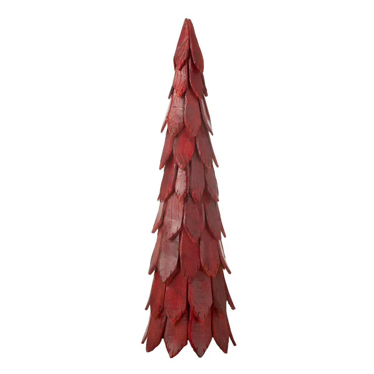 Sapin de Noël en Bois Pieces 120cm Rouge