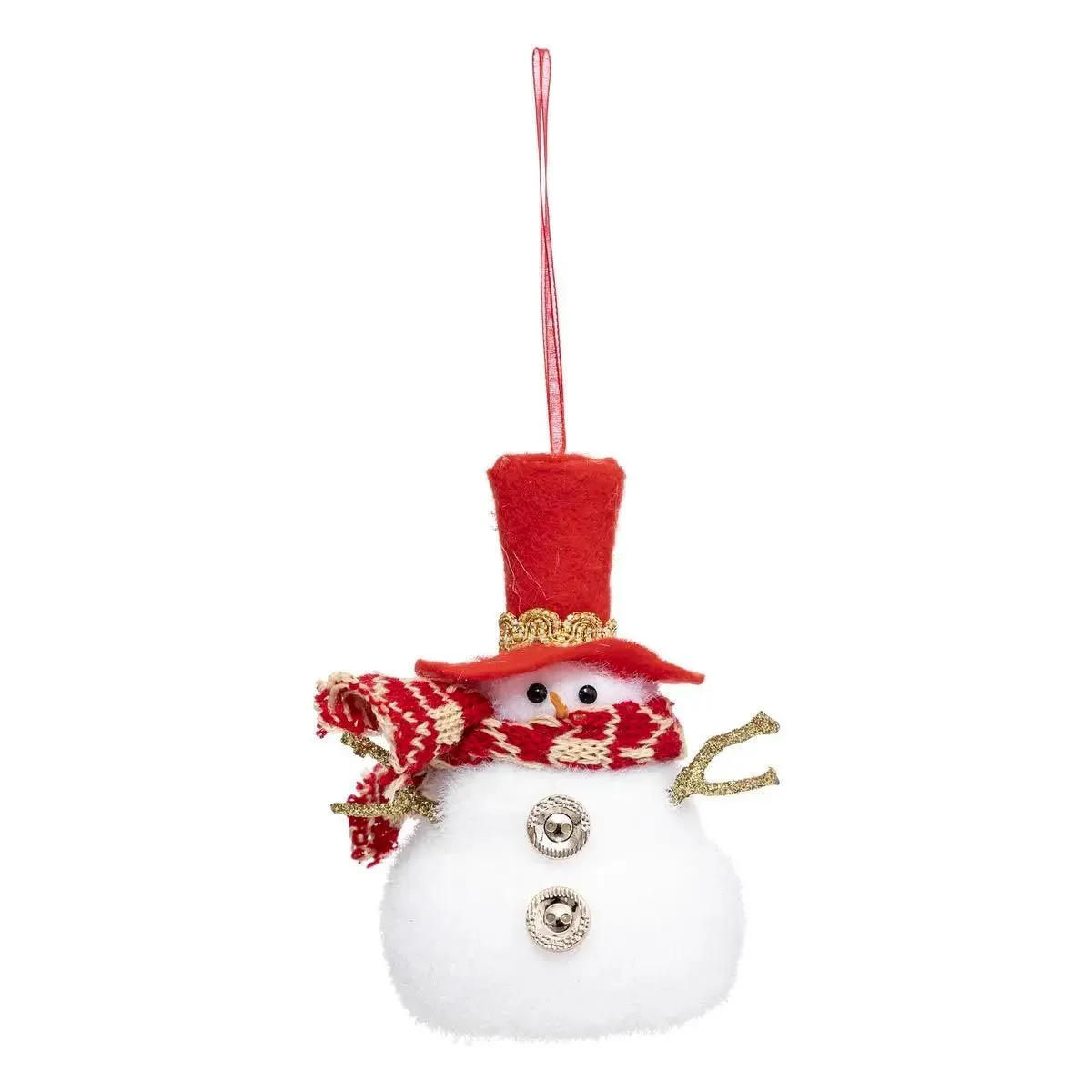 Atmosphera Décoration Noël bonhomme de neige - Blanc