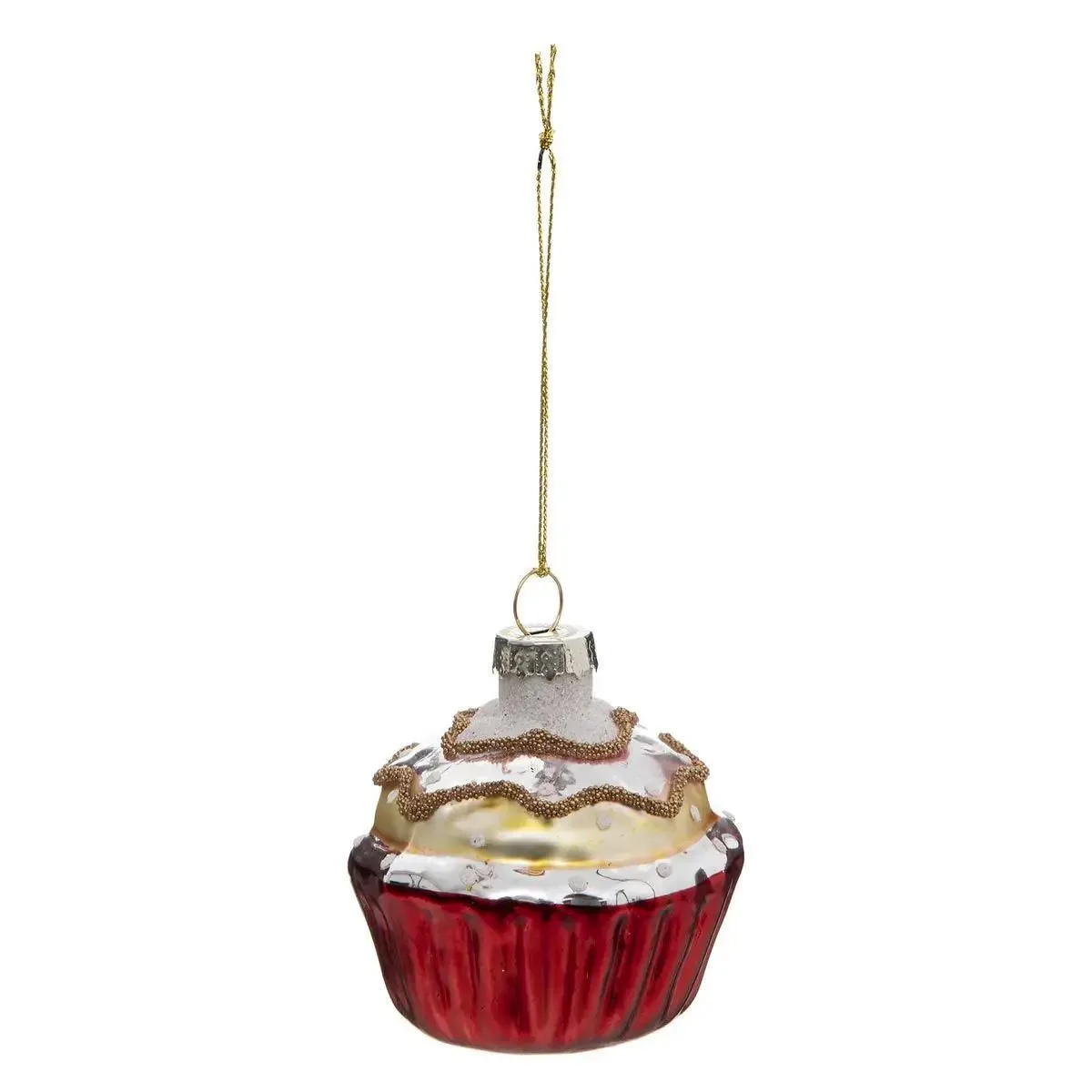 Atmosphera Boule de Noël cupcake - Rouge