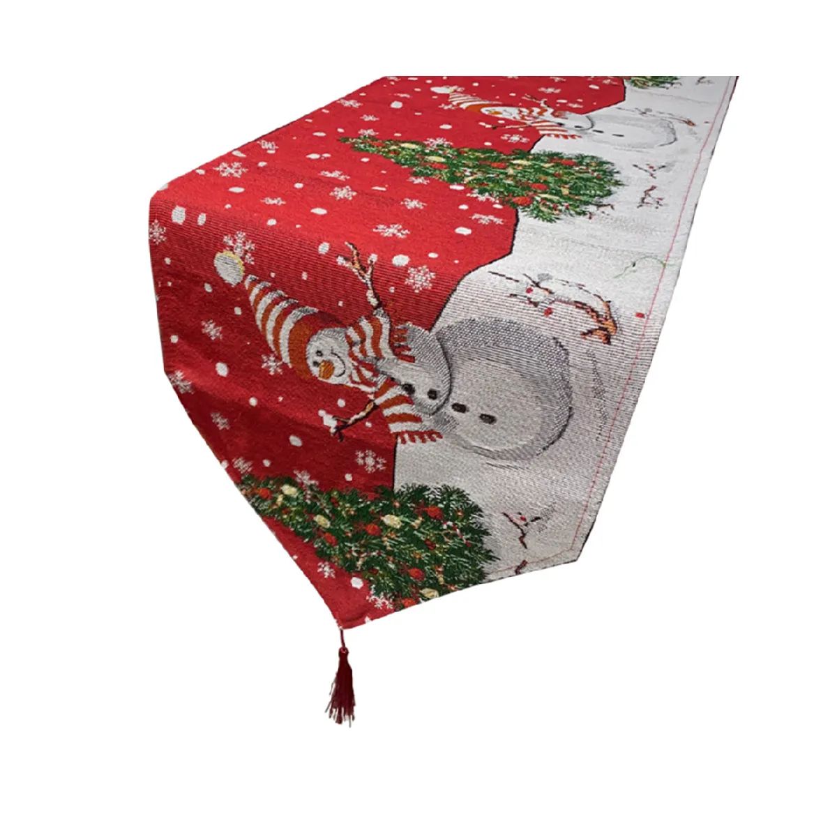 C358 Table Runner Snownman Noël