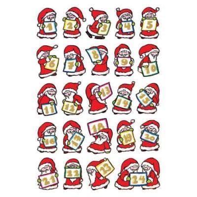 Herma sticker de noel decor calendrier de lavent, papier 3891